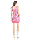 Stretch Hopsak Sheath Dress, Candy, 8