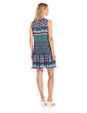 Taylor Dresses Mixed Floral Follard Shift, Navy Multi, 6