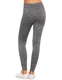 Sweatyrocks Legging Grey Knit Mesh Insert Ripped Tights Yoga Slim Pants S