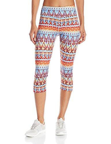 Active Crop Pant Print, Tribal Hints, Medium