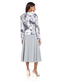 Tucked Front Jacket Dress, Gray, 12