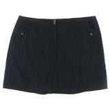 Plus Comfort Waist Cotton Blend Skort Blue 20W