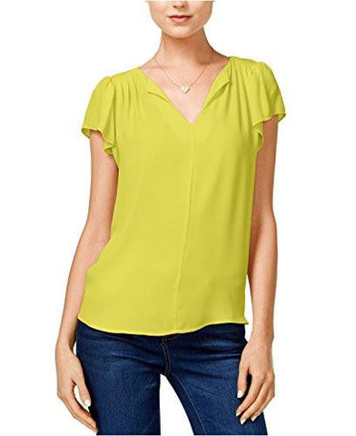 FlutterSleeve Woven Top