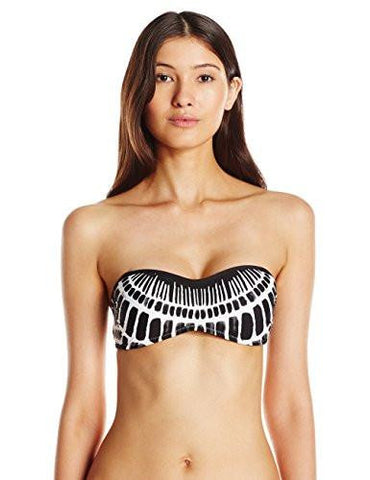 Algiers Molded Cup Bandeau Bikini Top Black 6