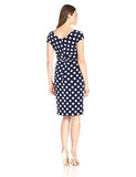 Twist Waist Sheath, Navy/Ivory, 8