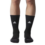 Traxion Ace Basketballfootball Crew Socks Blackwhiteonixdark Grey Large