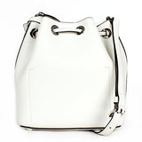Michael Michael Kors Greenwich Small Bucket Bag Optic Whitenavygold