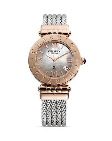 Charriol Acs51801 Alexandre C Analog Display Swiss Quartz Silver Watch