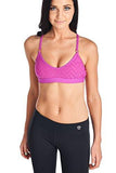Recreation Sports Bra Tank Jacquard Berry Size Medium