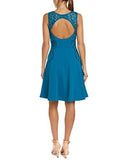 S ALine Dress, 0, Blue