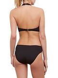 Kenneth Cole York Wrapped In Love Monokini One Piece Swimsuit Black M