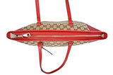 Large Bree Purse Handbag Tote Beige Red