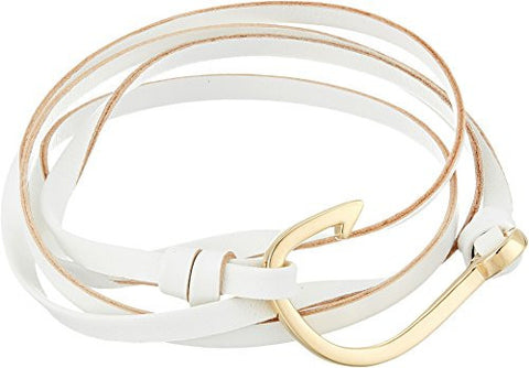 Miansai Leather Hook Bracelet White Bracelet