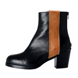 Maison Martin Margiela Mm6 Black Leather Ankle Boots Shoes Us 6 It 36;