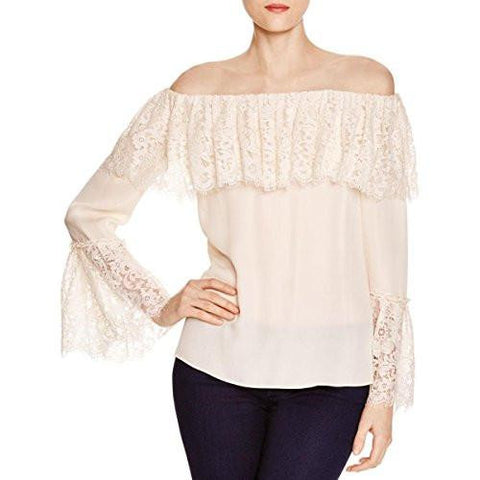 Krystal Peasant Top, Ecru, 6