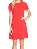 Poppy Seamed ALine Sheath Dress Red 14