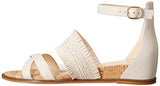 Nine West Vernell Leather Wedge Sandal Off White 95 M Us