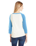 The Graphic Raglan Top, Rainbow S Marshmallow, Medium