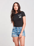 Sunrise Tide Crop Pocket Tee Black M Tops Tees Black