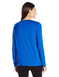 Asymmetric Drape Top, Bright Blue, S