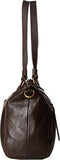 Carson Leather Satchel Cocoa Handbag