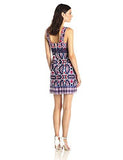 Hopsak Printed Dress With Lace Trim, White/Multi, 10