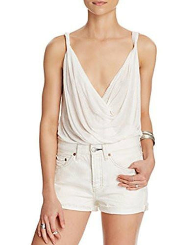 Bull Eye Twisted HiLow Tank Top Ivory L