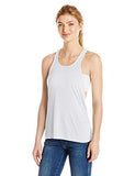 Recreation Washy Jersey Solid Athletic Back Tank Top, White, S