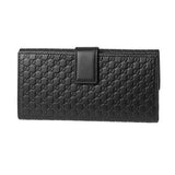 Gg Microguccissima Leather Continental Flap Wallet 449396 Black