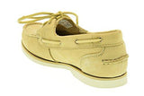 Ca14E1 Classic Boat Unlined Boat Shoe Color: Off White Soning Monochromatic Size: 55W Us