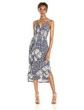 Bcbgeneration Faux Wrap Dress Sand Combo Xxsmall