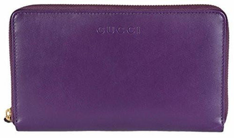 Leather Zip Wallet Margeaux Calf Royal Grape Purple 321117 X Large