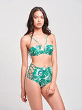 Sunny High Rise Swim Bottom Palm Tropical L Swimwear Bikini Palm Tropical