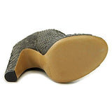 Maison Martin Margiela Python Us 8 Green Peep Toe Bootie