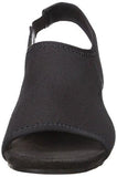 Coffee Cake Wedge Sandal Black Fabric 8 M Us