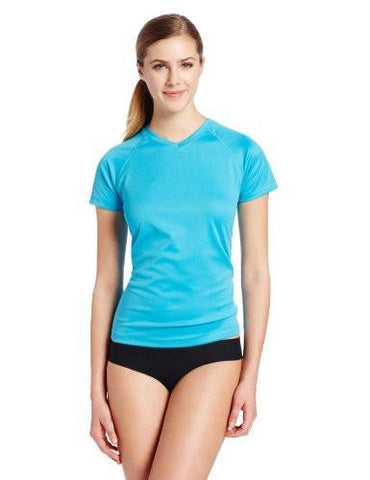 Kanu Surf Solid Upf 50 Rashguard Aqua Large