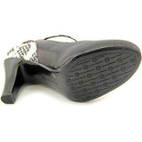 Vinaa Closed Toe Ankle Strap Mary Jane Pumps Blackwhite Size 8
