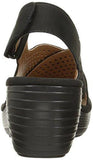 Reedly Variel Wedge Sandal Black Nubuck 7 M Us