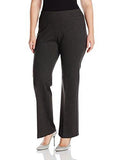 Plus Size Structured Knit Pant, Dark Heather Grey, 3X