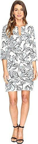 Floral Shift Dress, Print, M