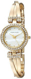 Swarovski Crystalaccented Goldtone Bangle Watch And Bracelet Set