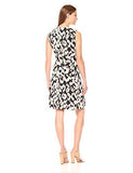 Ellen Tracy Twist Front Dress, Serengeti/Beach, Petite Medium
