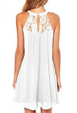 Dreagal Floral Lace Cocktail Evening Party Dress White Small