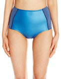 FiberLite HighWaist Bikini Bottom, Blue, Small