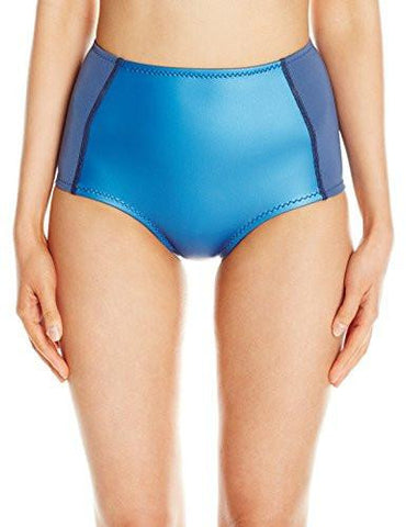 FiberLite HighWaist Bikini Bottom, Blue, Small