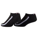 Fila No Show Socks 6 Pack Mesh With Arch Black 1315