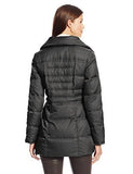 Kenneth Cole New York Matte Satin Short Down Coat Black Xsmall