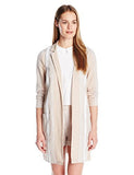 Long Open Front Blazer Sand Combo Large
