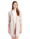 Long Open Front Blazer Sand Combo Large