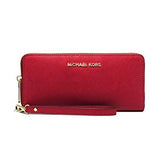Michael Kors Mercer Travel Continental Wristlet Bright Red Os